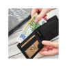 Portfel męski skórzany czarny vintage hunter pojemny RFID Brodrene G-103SH/BL
