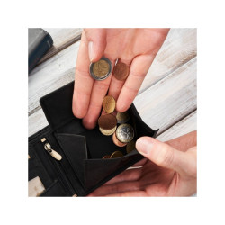 Portfel męski skórzany czarny vintage hunter pojemny RFID Brodrene G-103SH/BL