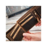 Portfel męski skórzany brązowy vintage hunter pojemny RFID Brodrene G-103MN/BR