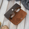 Etui na okulary piórnik pokrowiec skórzany Paolo Peruzzi T-83-BR