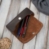 Etui na okulary piórnik pokrowiec skórzany Paolo Peruzzi T-83-BR