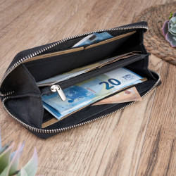 MODNY DAMSKI PORTFEL PAOLO PERUZZI W KWIATY T-08-BL