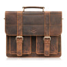 Torba męska na ramię skórzana vintage brązowa Paolo Peruzzi T-100-HBR