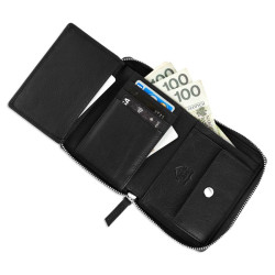 Portfel męski Brodrene z ochroną RFID czarny G-05LC