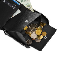 Portfel męski Brodrene z ochroną RFID czarny G-05LC