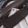 Torebka damska listonoszka skórzana z etui na klucze i drobiazgi brązowa Paolo Peruzzi E-34-BR