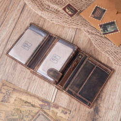 Portfel męski skórzany z ochroną RFID Paolo Peruzzi T-13-BR