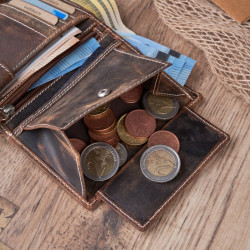 Portfel męski skórzany z ochroną RFID Paolo Peruzzi T-13-BR