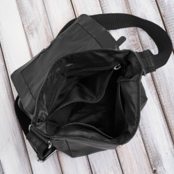 Listonoszka męska na ramię vintage retro ze skóry naturalnej czarna Paolo Peruzzi E-31-BL