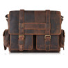 Torba męska na ramię na laptopa skórzana vintage Paolo Peruzzi T-106-HBR