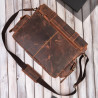 Torba męska na ramię na laptopa skórzana vintage Paolo Peruzzi T-106-HBR