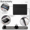Etui na karty i wizytówki skórzane minimalistyczne praktyczne etui czarne Paolo Peruzzi T-151-BL