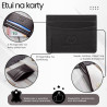 Etui na karty i wizytówki skórzane minimalistyczne praktyczne etui brązowe Paolo Peruzzi T-151-BR