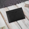 Etui na karty i wizytówki skórzane minimalistyczne praktyczne etui czarne Paolo Peruzzi T-150-BL