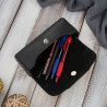 Etui na okulary piórnik pokrowiec skórzany Paolo Peruzzi T-83-BL