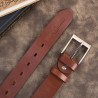 Pasek męski skórzany premium z klasyczną klamrą elegancki koniakowy 120 cm Paolo Peruzzi PG-08-CG-120