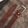 Pasek męski skórzany premium z klasyczną klamrą elegancki koniakowy 110 cm Paolo Peruzzi PG-09-CG-110