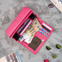 Zestaw prezentowy dla niej portfel damski w kwiaty T-45 i skórzane etui na karty T-151 Paolo Peruzzi ZUP-144-PI