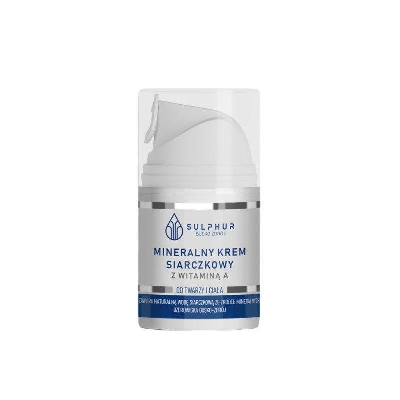 MINERALNY KREM SIARCZKOWY Z WIT. A 50ML DO TWARZY I CIAŁA