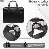 Męska torba skórzana na dokumenty czarna Paolo Peruzzi T-145-BL