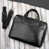 Męska torba skórzana na dokumenty czarna Paolo Peruzzi T-145-BL