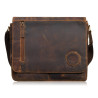 Męska brązowa torba na ramie ze skóry naturalnej vintage Paolo Peruzzi T-147-HBR