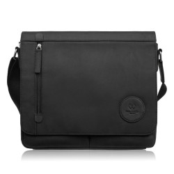 Męska czarna torba na ramie...