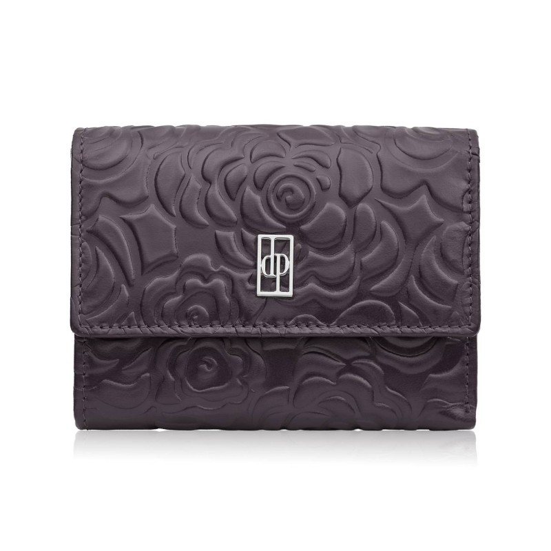 Portfel damski skórzany burgundowy w orientacji poziomej RFID Paolo Peruzzi AL-15-BGD