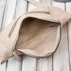 Damska skórzana saszetka nerka na pas SP-20-BG