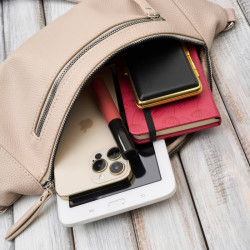 Damska skórzana saszetka nerka na pas SP-20-BG