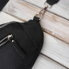 Damska skórzana saszetka nerka na pas SP-20-BL