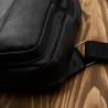 Skórzany plecak męski na jedno ramię miejski czarny ABR-52