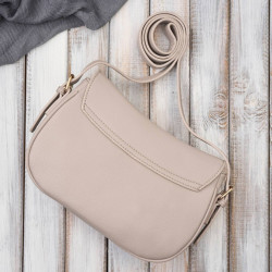 Torebka damska ze skóry syntetycznej beżowa na ramię SP-21-BG