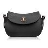Torebka damska ze skóry syntetycznej klasyczna czarna na ramię SP-21-BL