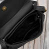 Torebka damska ze skóry syntetycznej klasyczna czarna na ramię SP-21-BL