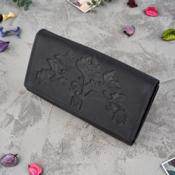 Zestaw ZUP-56-BL saszetka T-36-BL portfel damski ze skóry naturalnej T-05-BL