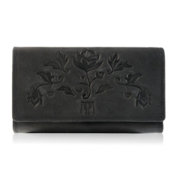 Zestaw ZUP-56-BL saszetka T-36-BL portfel damski ze skóry naturalnej T-05-BL