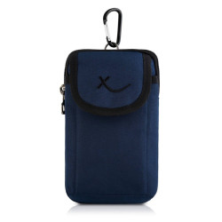 Granatowa saszetka męska na...