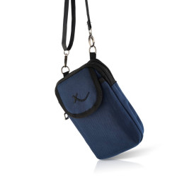 Granatowa saszetka męska na ramię z cordury SP-03-DB