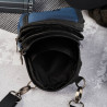 Granatowa saszetka męska na ramię z cordury SP-03-DB