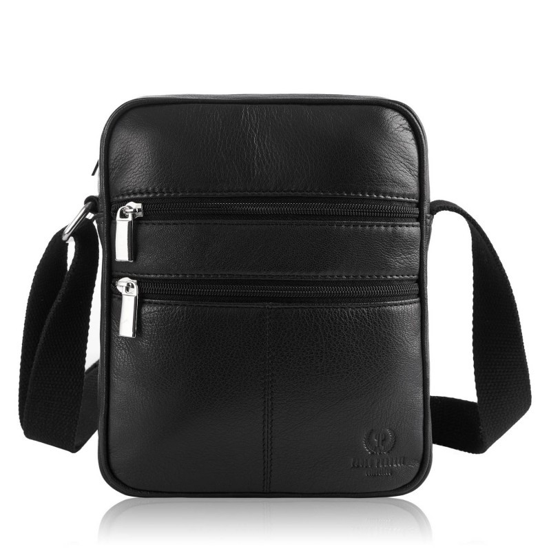 Torba męska skórzana saszetka na ramię Paolo Peruzzi T-74-BL