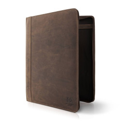 Vintage skórzany biwuar A4 aktówka Paolo Peruzzi T-57-BR