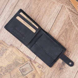 Zestaw męski ZUP-21-BL plecak vintage T-19-BL oraz portfel skórzany T-03-BL