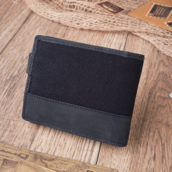 Zestaw męski ZUP-21-BL plecak vintage T-19-BL oraz portfel skórzany T-03-BL