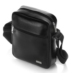 Skórzana saszetka męska na ramię Paolo Peruzzi Z-17-BL