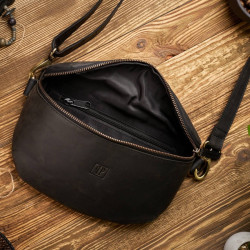 Skórzana saszetka na pas vintage Paolo Peruzzi T-36-BL