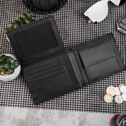 Czarny skórzany portfel męski RFID Paolo Peruzzi T-47-BL