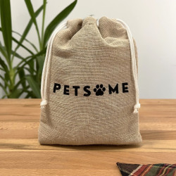 OBROŻA DLA PSA ZE SKÓRY NATURALNEJ BRĄZOWA VINTAGE ROZM. S/M PETSOME 18P02S