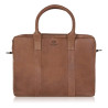 Męska torba skórzana na dokumenty na laptopa koniakowa Paolo Peruzzi IM-05-CG