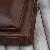 Męska torba skórzana na laptopa do pracy na co dzień brązowa Paolo Peruzzi IM-06-BR